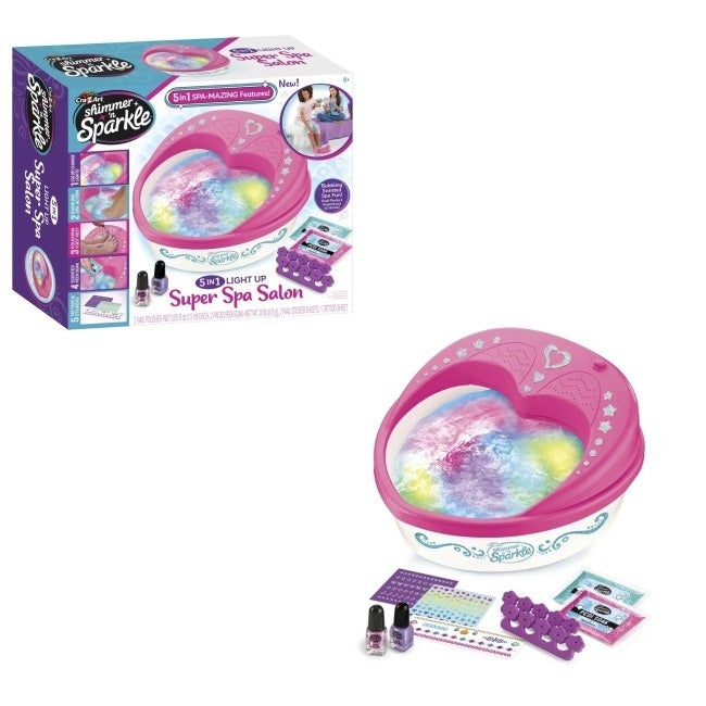 CRA-Z-ART SHIMMER AND SPARKLE 5 IN 1 REAL SUPER SPA SALON PL