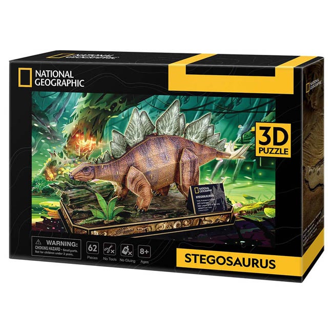 CUBICFUN NGEO 3D PUZZLE DINO STEGOSAURUS - 62 PCS PUZZLE