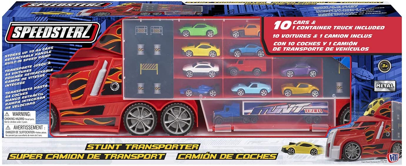 TEAMSTERZ STUNT TRANSPORTER +10 CARS
