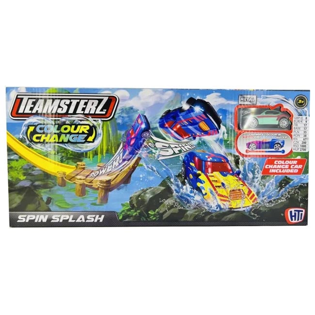 TEAMSTERZ COLOR CHANGING SPIN SPLASH LAUNCHER WITH 1 CAR