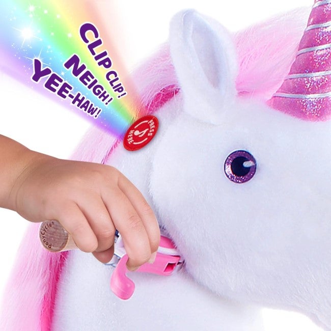PONYCYCLE UNICORN RIDE ON WITH BRAKE AND SOUND