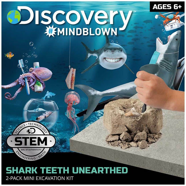 DISCOVERY KIDS MINI SHARK TOOTH EXCAVATION KIT
