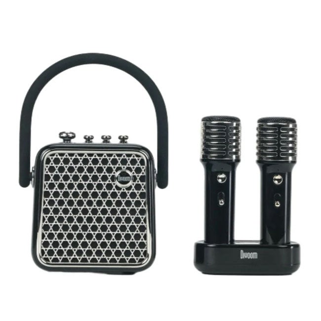 DIVOOM SONGBIRD-SE PORTABLE KARAOKE BT SPEAKER SET BLACK