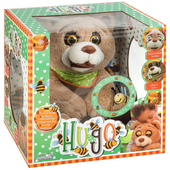 DIMIAN DOLLS PLUSH HUGO WITH THREE FAIRY TALES IN ENGLISH