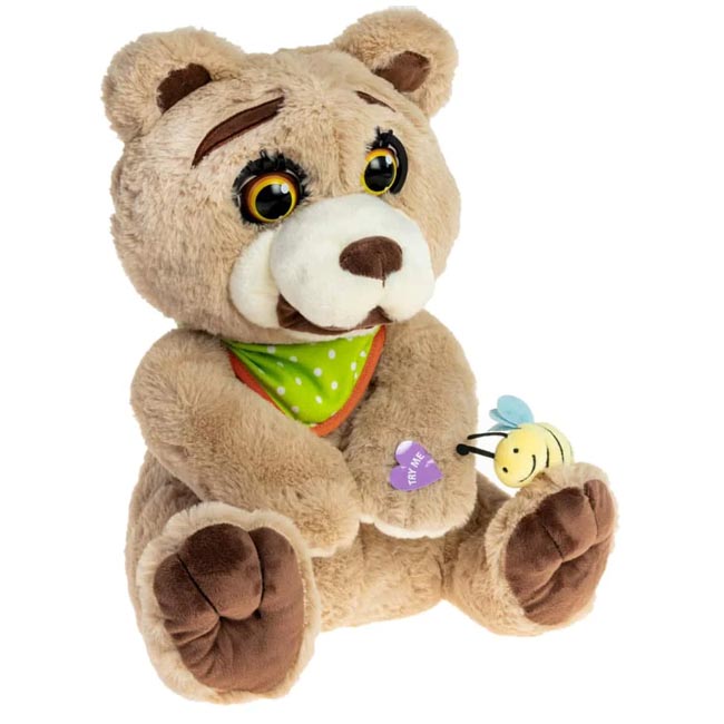 DIMIAN DOLLS PLUSH HUGO WITH THREE FAIRY TALES IN ENGLISH