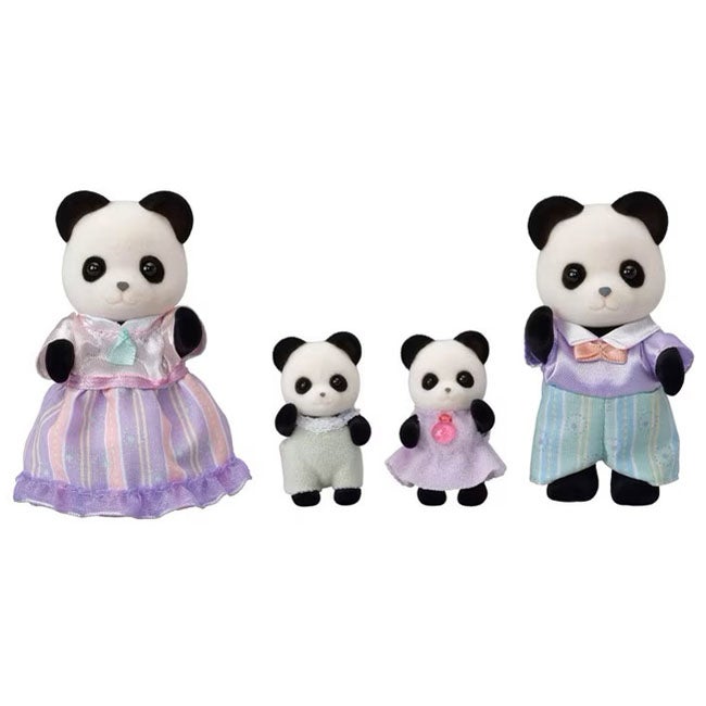 SYLVANIAN FAMILIES POOKIE PANDA FAMILY
