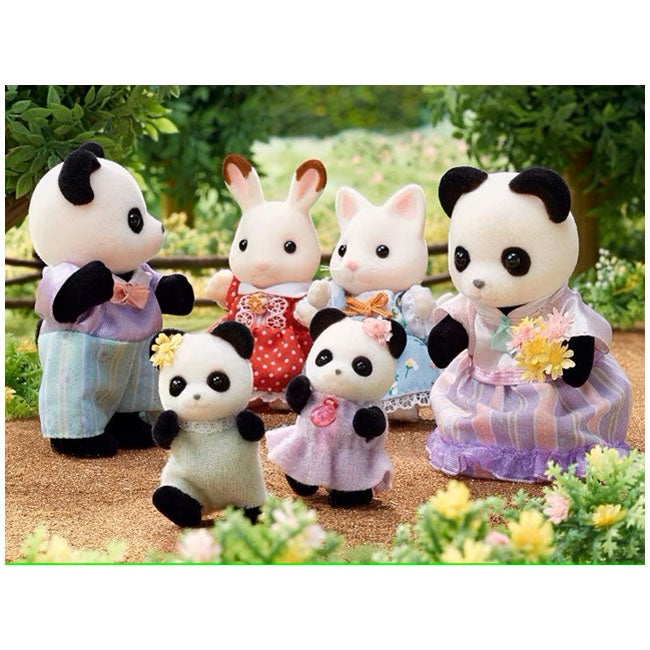 SYLVANIAN FAMILIES POOKIE PANDA FAMILY