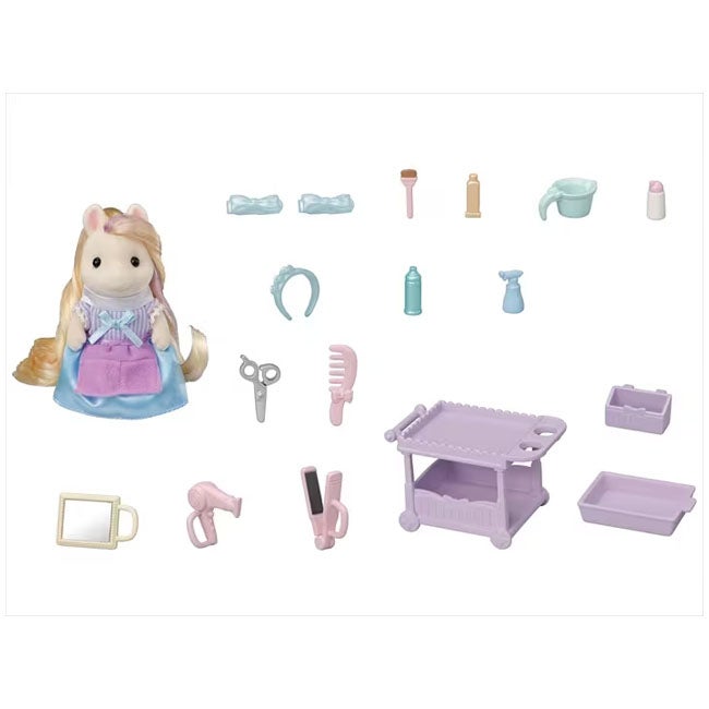 SYLVANIAN FAMILIES PONYS HAIR STYLIST SET