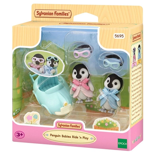 SYLVANIAN FAMILIES PENGUIN BABIES RIDE AND PLAY