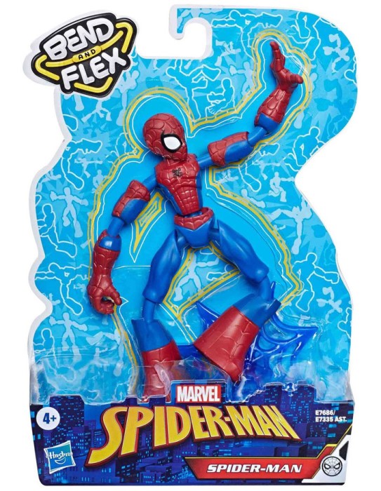 HASBRO MARVEL SPIDER MAN BEND AND FLEX ASSORTED