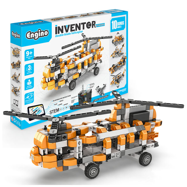 ENGINO INVENTOR CONSTRUCTION HELICOPTER WITH 10 MODULES