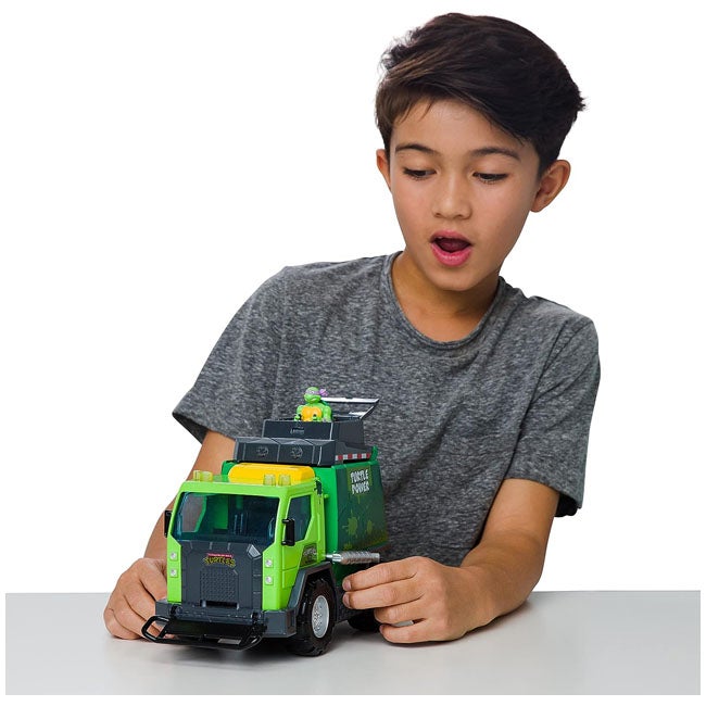 TEENAGE MUTANT NINJA TURTLES TRASH AND BATTLE GARBAGE TRUCK