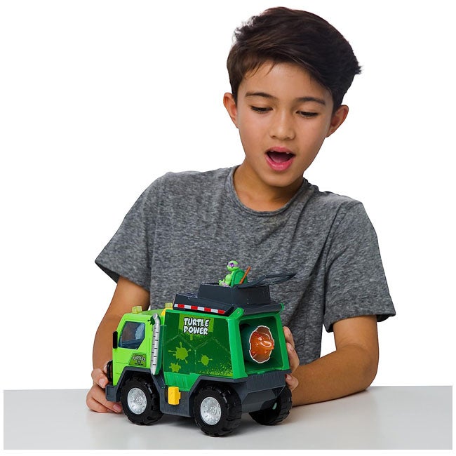 TEENAGE MUTANT NINJA TURTLES TRASH AND BATTLE GARBAGE TRUCK