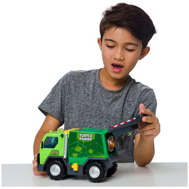 TEENAGE MUTANT NINJA TURTLES TRASH AND BATTLE GARBAGE TRUCK