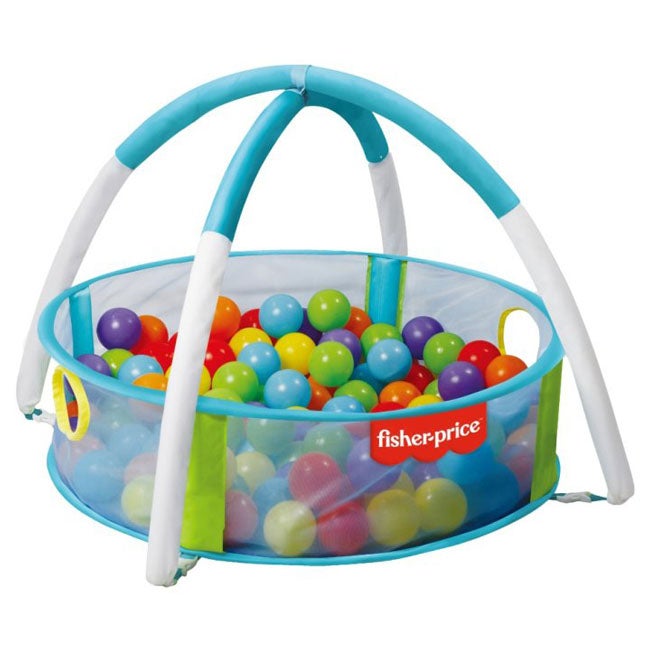 FISHER PRICE 2IN1 BABY BALL PIT AND BABY PLAYGYM WITH 35 BAL