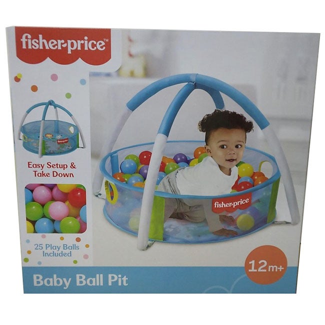 FISHER PRICE 2IN1 BABY BALL PIT AND BABY PLAYGYM WITH 35 BAL