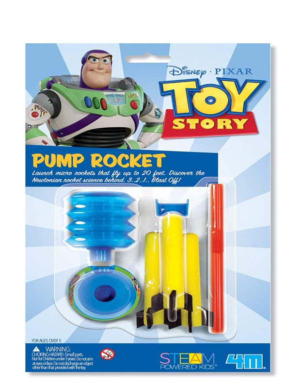 4M DISNEY TOY STORY BUZZ LIGHT YEAR PUMP ROCKET