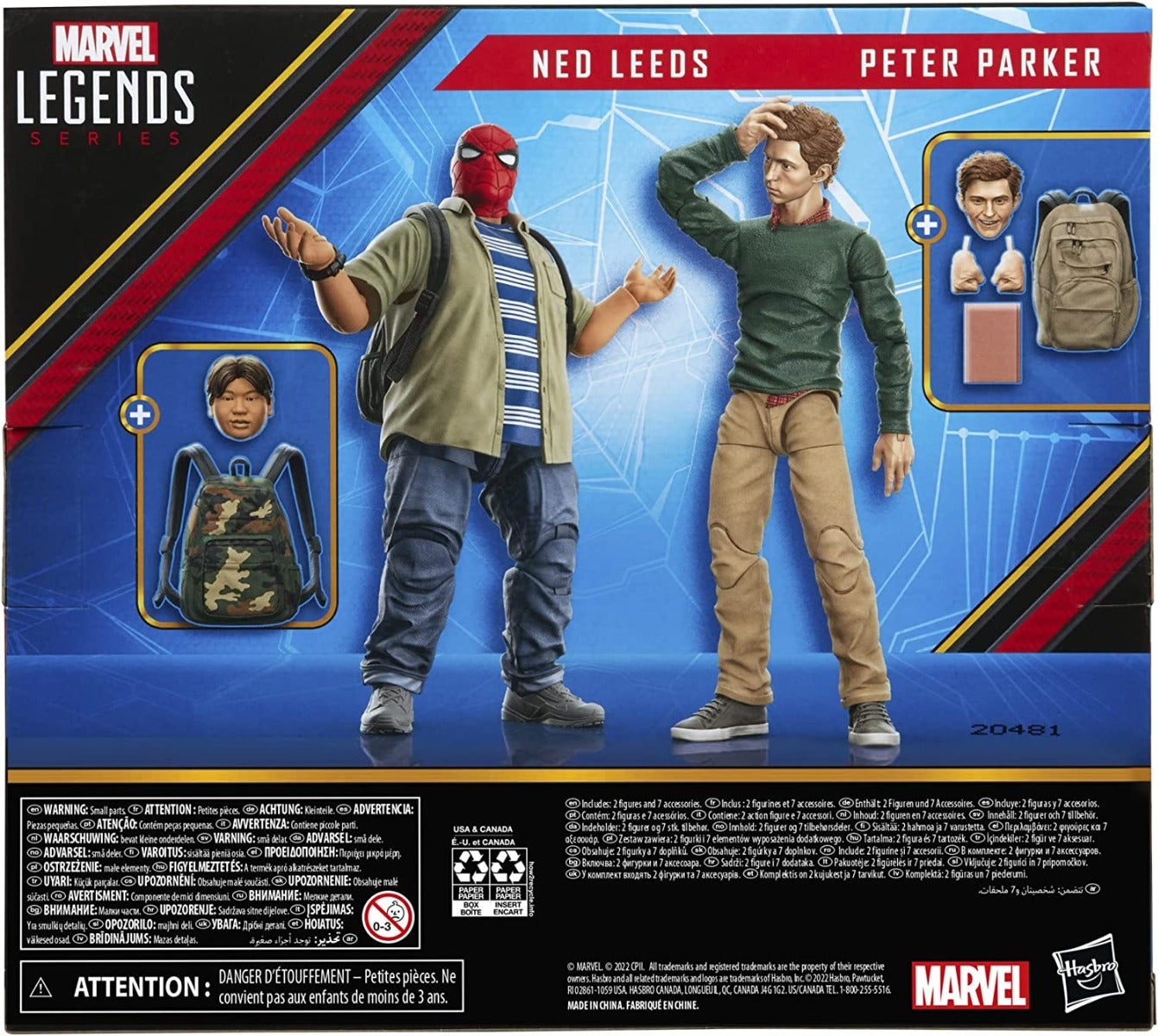 MARVEL SPIDERMAN LEGENDS SERIES - PETER AND NED FIGURE