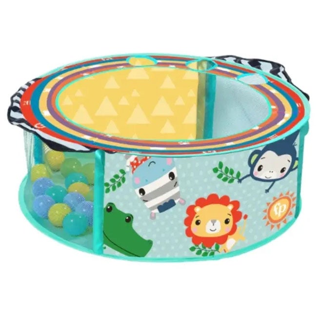 FISHER PRICE CIRCULAR BALL PIT WITH 25 BALLS