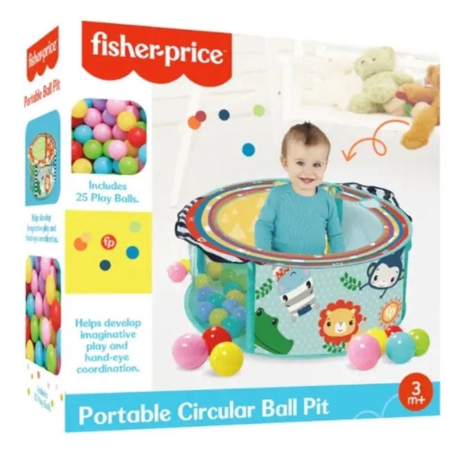 FISHER PRICE CIRCULAR BALL PIT WITH 25 BALLS