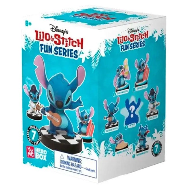 YUME LILO AND STITCH SURPRISE BOX 8CM FUN SERIES2-1PER PC