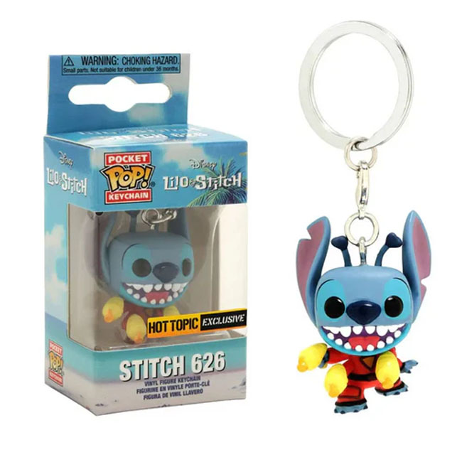 FUNKO POCKET POP DISNEY STITCH KEYCHAIN WITH BLASTER