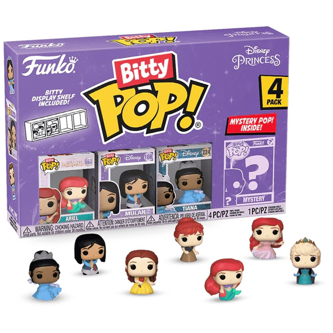 FUNKO BITTY POP DISNEY DISNEY PRINCESSES ARIEL 4PK