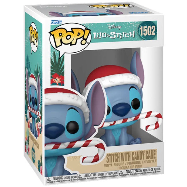 FUNKO POP DISNEY STITCH HOLIDAY WITH CANDY CANE