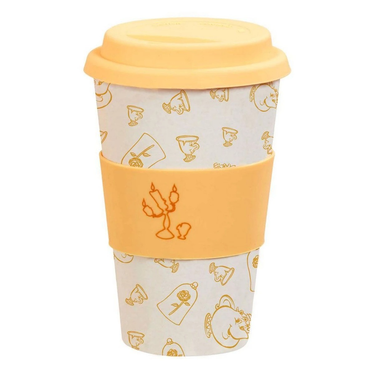 DISNEY BLOCK BAMBOO LIDDED MUG BE OUR GUEST