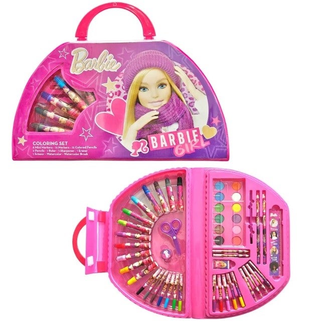BARBIE COLORING SET