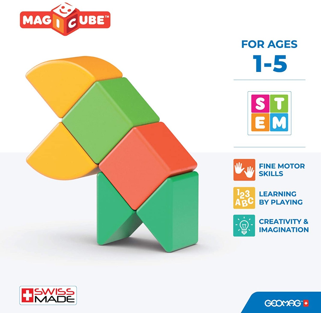 GEOMAG MAGICUBE 3 SHAPES STARTER SET 6 PCS