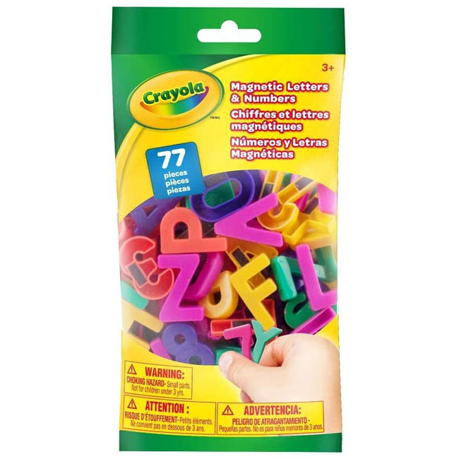 CRAYOLA 77PCS MAGNETIC LETTERS & NUMBERS