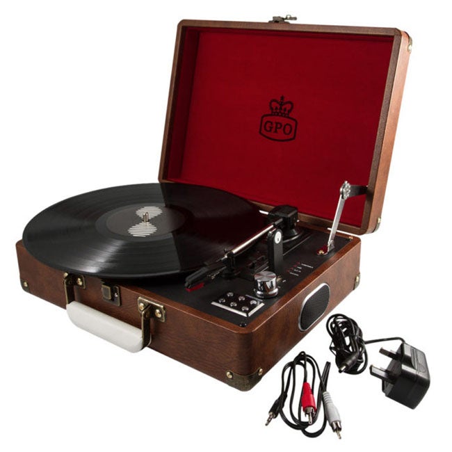 GPO ATTACHE VINYL RECORD PLAYER BROWN