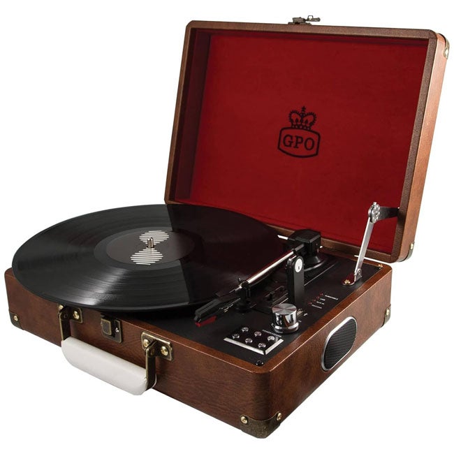 GPO ATTACHE VINYL RECORD PLAYER BROWN