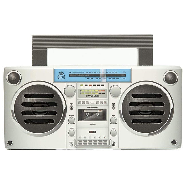 GPO RETRO BRONX PORTABLE BLUETOOTH SPEAKER SILVER