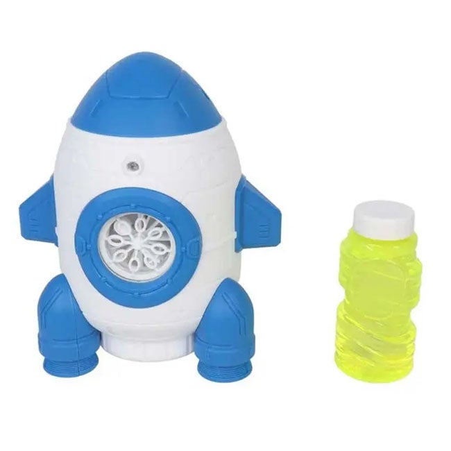 GALAXY BUBBLES ROCKET BUBBLE MACHINE WITH BUBBLE SOLUTION