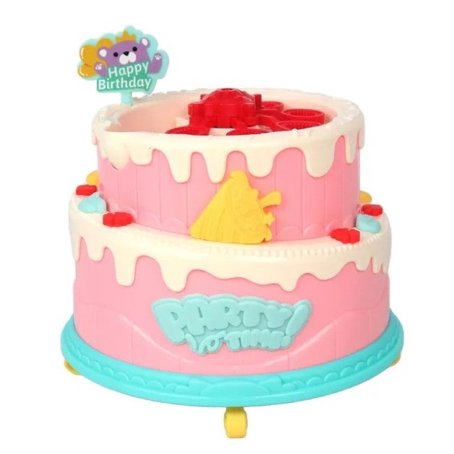 GALAXY BUBBLES HAPPY BIRTHDAY BUBBLE CAKE W/ LIGHT AND MUSIC