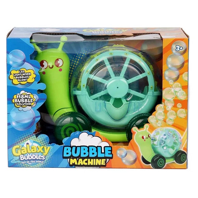 GALAXY BUBBLES SNAILS BUBBLE BLOWERS W/ BUBBLE SOLUTION