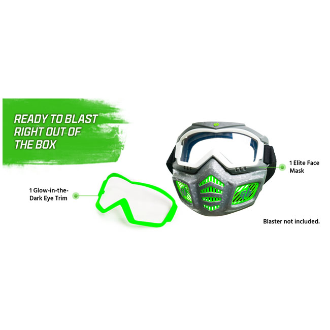 GEL BLASTER  ELITE FACEMASK ACCESSORY WITH GLOW EYE RING