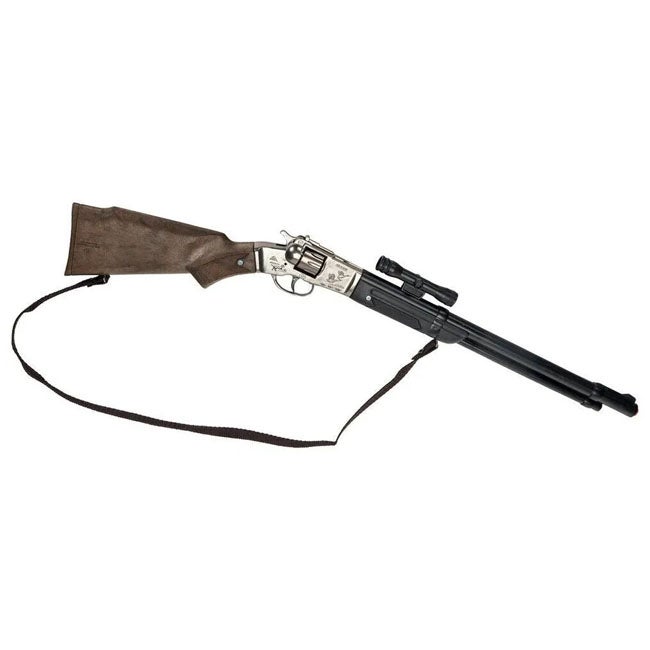 GONHER COWBOY PLASTIC RIFLE 8-SHOTS DOUBLE BARREL