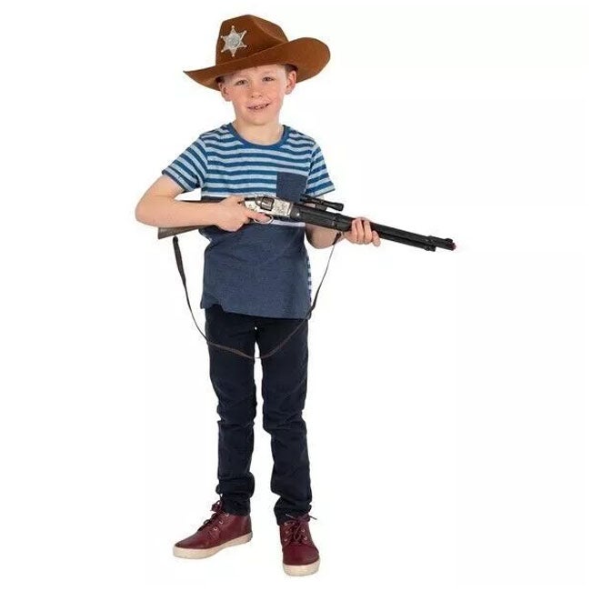 GONHER COWBOY PLASTIC RIFLE 8-SHOTS DOUBLE BARREL
