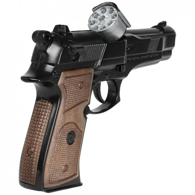 GONHER POLICE PISTOL 8-SHOTS BLACK WITH BOX