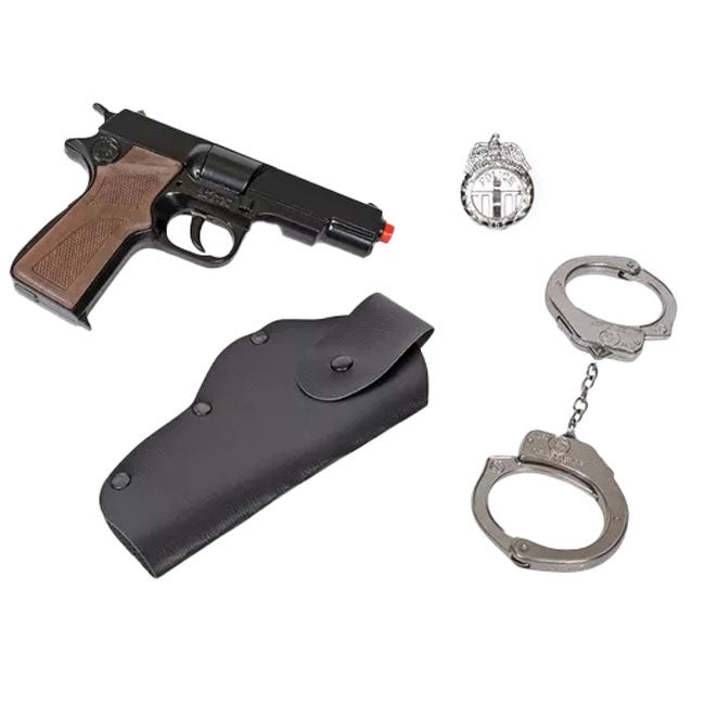 GONHER POLICE PLAYSET 8-SHOTS WITH BOX