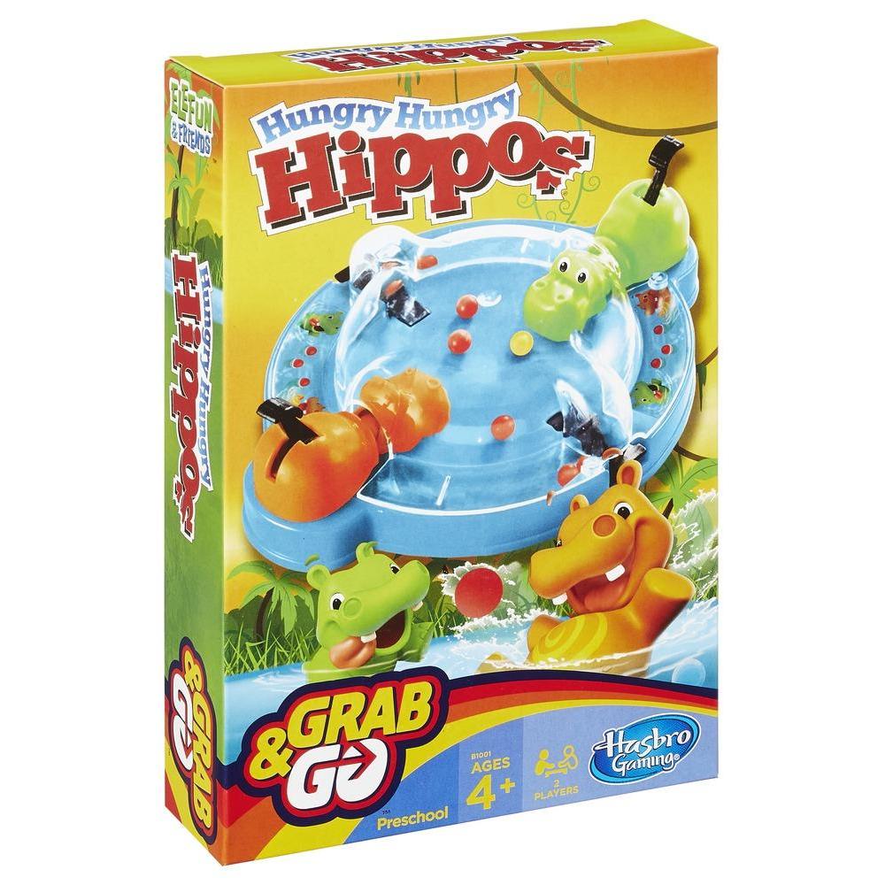 HASBRO HUNGRY HUNGRY HIPPOS GRAB & GO GAME