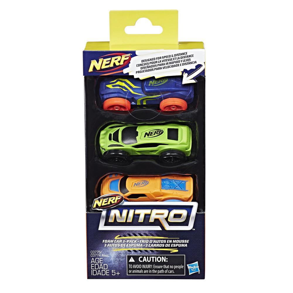 NERF NITRO FOAM CAR 3 PACK