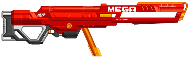 NERF N-STRIKE MEGA ACCUSTRIKE THUNDERHAWK BLASTER
