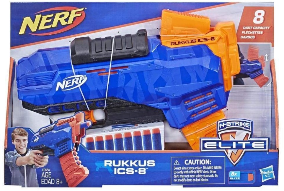 NERF N-STRIKE ELITE RUKKUS ICS-8 BLASTER