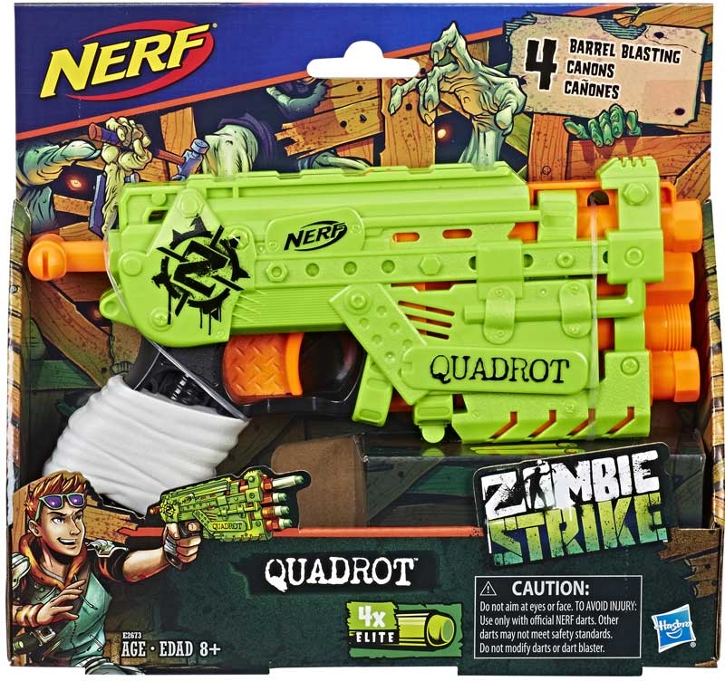 NERF ZOMBIE STRIKE QUADROT BLASTER