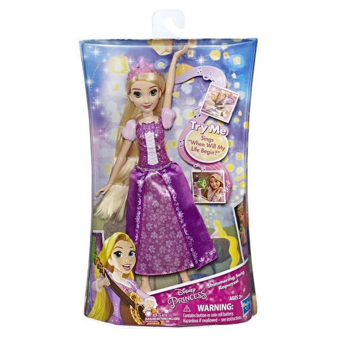 DISNEY PRINCESS RAPUNZEL SHIMMERING SONG SINGING DOLL