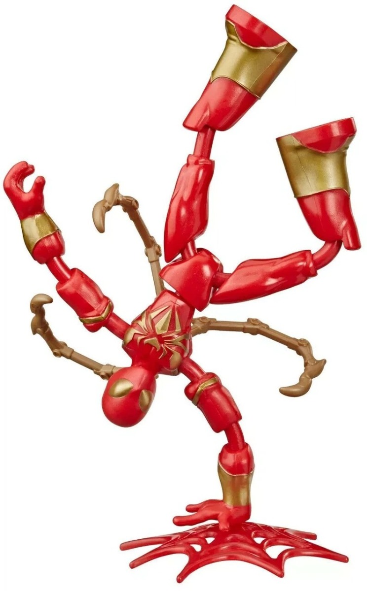 HASBRO SPIDERMAN BEND AND FLEX IRON SPIDER ACTION FIGURE